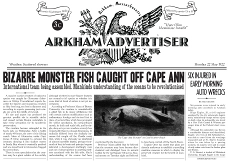 Bizarre Monster Fish caught off Cape Ann